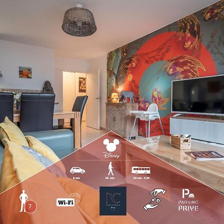 *Disneyland-Paris* 7Pers, Wifi, Parking, Netflix Montevrain Bagian luar foto